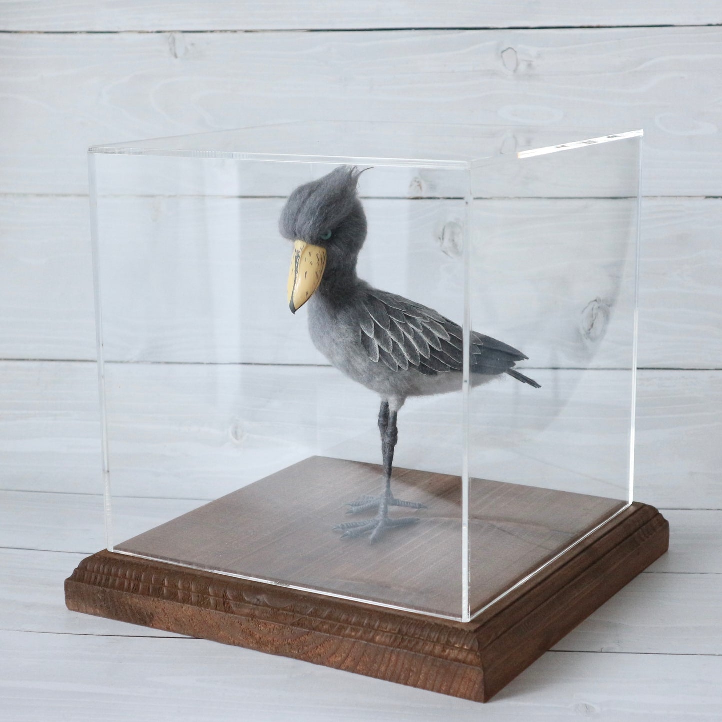 アクリルケース レトロブラウン 200mm×200mm×200mm 板厚3mm
