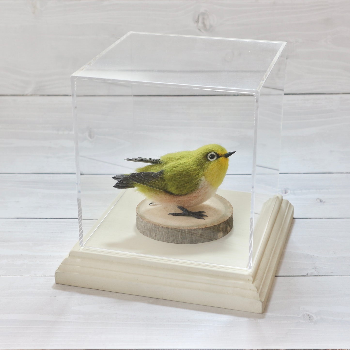 アクリルケース アイボリー 150mm×150mm×150mm 板厚3mm
