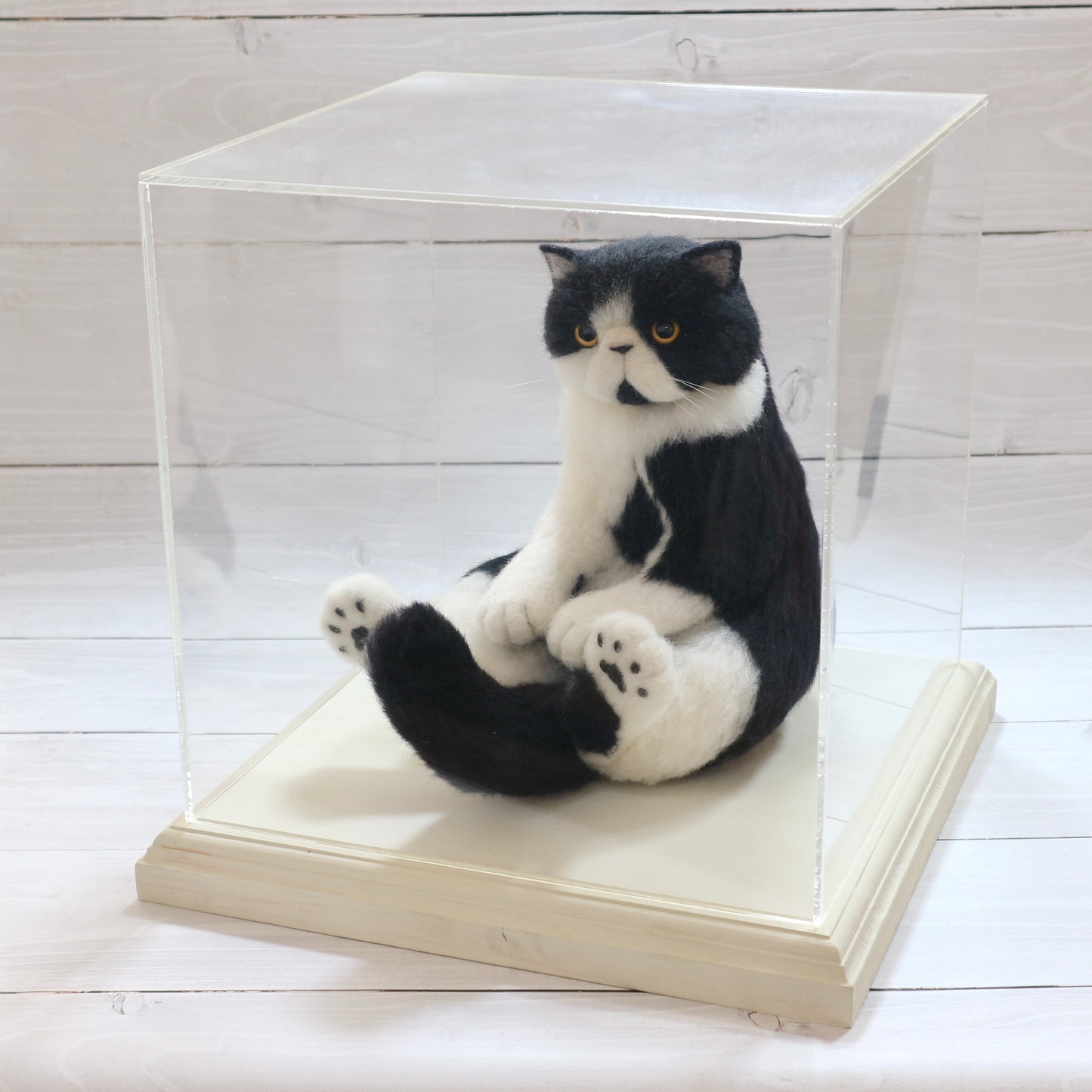 アクリルケース レトロブラウン 250mm×250mm×250mm 板厚3mm