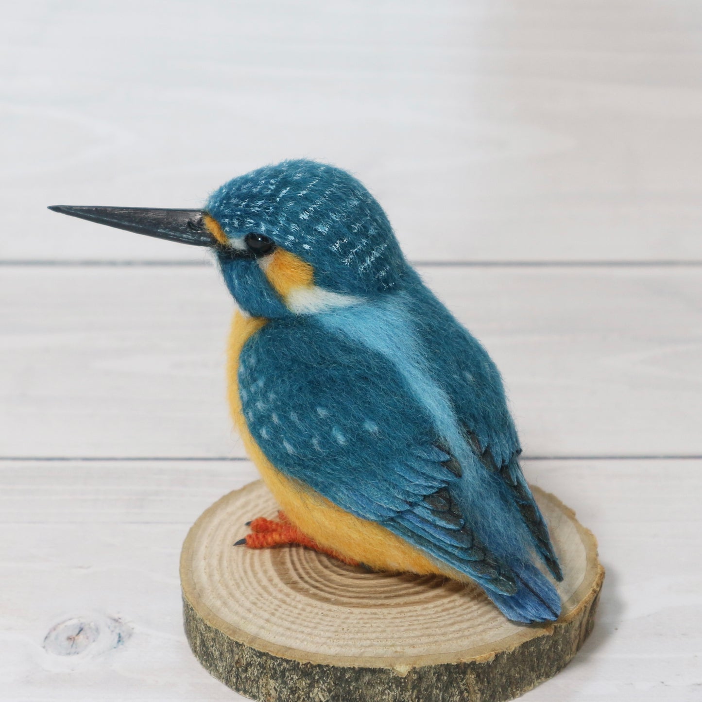 羊毛フェルトのカワセミ