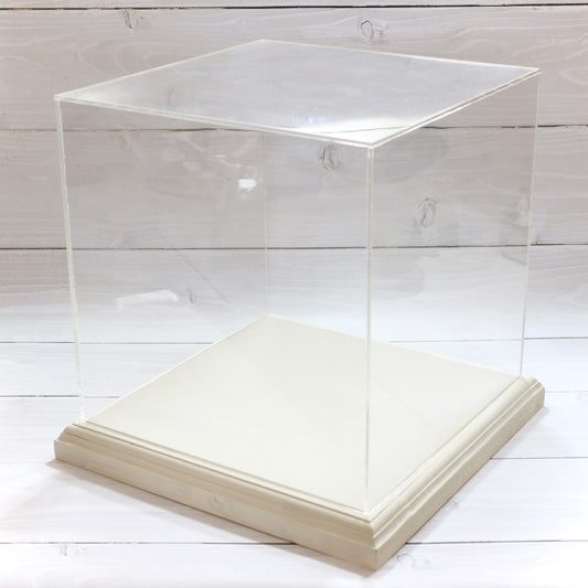 Acrylic case retro brown 250mm x 250mm x 250mm thickness 3mm